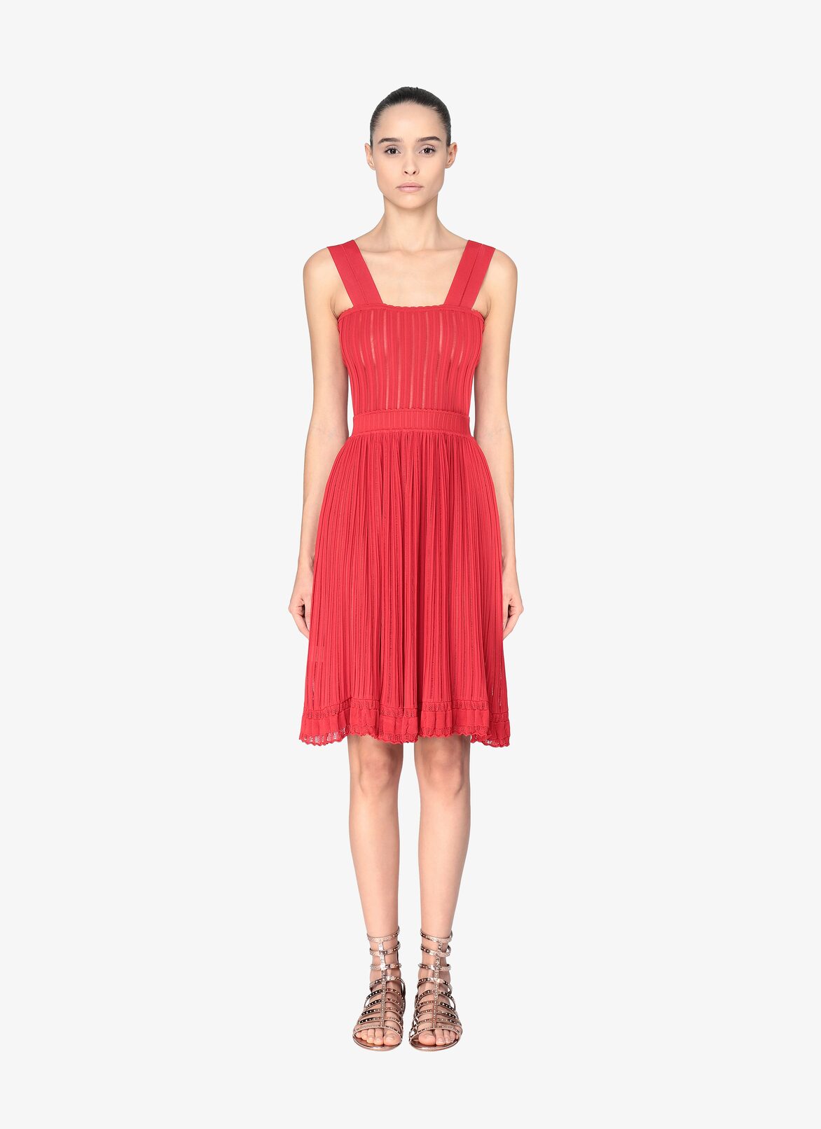 Flared Mini-Dress ALAÏA RED FLARED MINI-DRESS